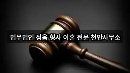 법무법인 정음 형사 이혼 전문 천안사무소