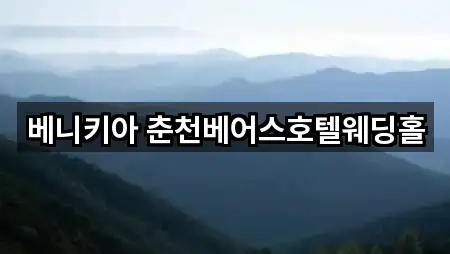 베니키아 춘천베어스호텔웨딩홀