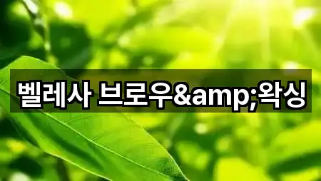 벨레사 브로우&왁싱