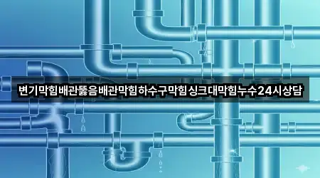 변기막힘배관뚫음배관막힘하수구막힘싱크대막힘누수24시상담