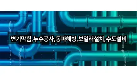 변기막힘,누수공사,동파해빙,보일러설치,수도설비