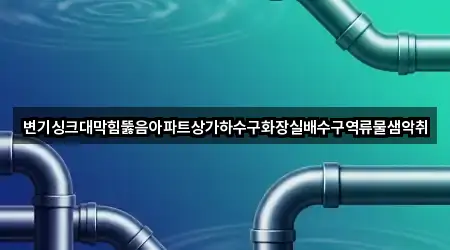 변기싱크대막힘뚫음아파트상가하수구화장실배수구역류물샘악취