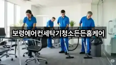 충청남도 보령 동대동 청소 5곳 지도 총망라