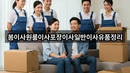 봄이사원룸이사포장이사일반이사유품정리