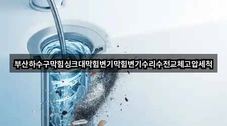 부산하수구막힘싱크대막힘변기막힘변기수리수전교체고압세척
