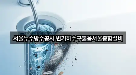 서울누수방수공사.변기하수구뚫음서울종합설비