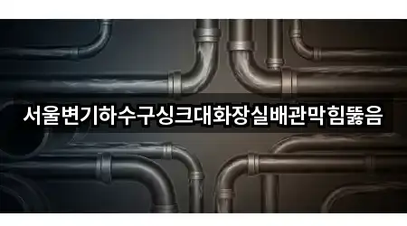 서울변기하수구싱크대화장실배관막힘뚫음
