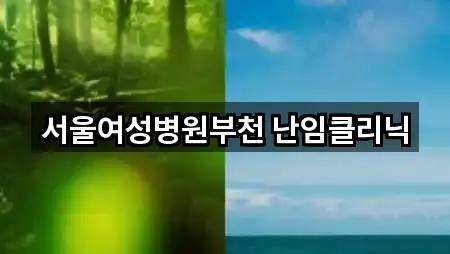 서울여성병원부천 난임클리닉