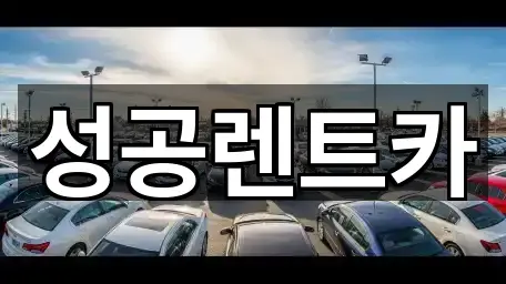 위치 브리핑: 단양읍 렌트카 5곳