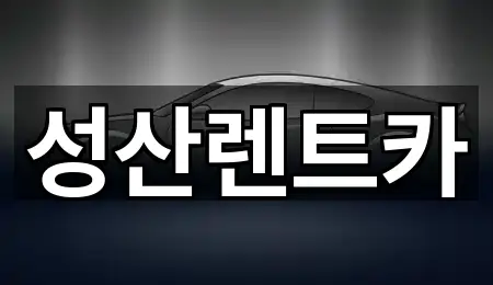 풍유동 렌트카 상담 가능 2곳