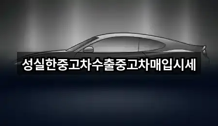 경상북도 송정동중고차 4곳 찾기