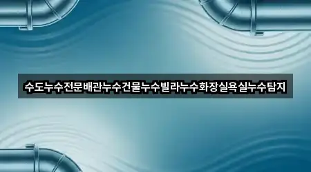 수도누수전문배관누수건물누수빌라누수화장실욕실누수탐지