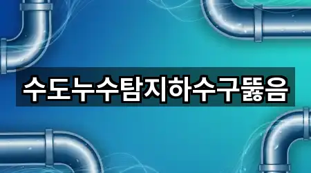 수도누수탐지하수구뚫음