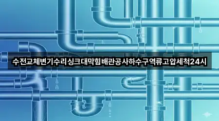 수전교체변기수리싱크대막힘배관공사하수구역류고압세척24시
