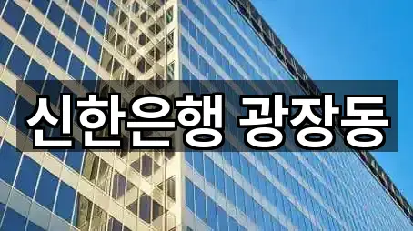 서울특별시 광장동 은행 5곳 위치 지도