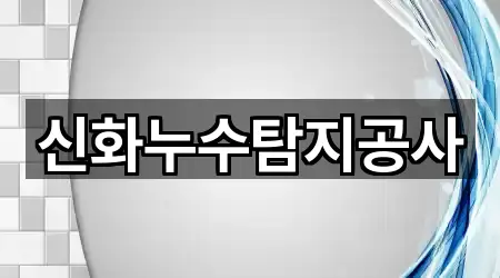신화누수탐지공사