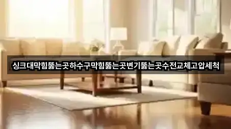 싱크대막힘뚫는곳하수구막힘뚫는곳변기뚫는곳수전교체고압세척