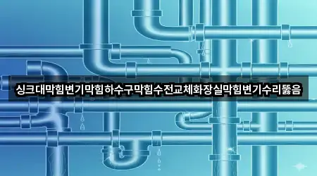 싱크대막힘변기막힘하수구막힘수전교체화장실막힘변기수리뚫음