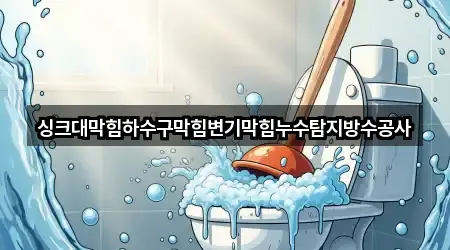 싱크대막힘하수구막힘변기막힘누수탐지방수공사