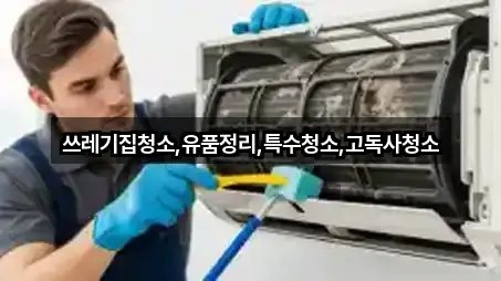 쓰레기집청소,유품정리,특수청소,고독사청소
