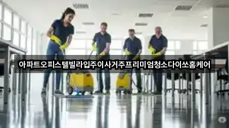 아파트오피스텔빌라입주이사거주프리미엄청소다이쏘홈케어