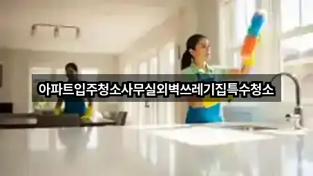 아파트입주청소사무실외벽쓰레기집특수청소