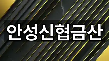 5곳 경기도 안성시 연지동 은행 길찾기 지원