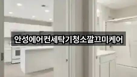 안성에어컨세탁기청소깔끄미케어