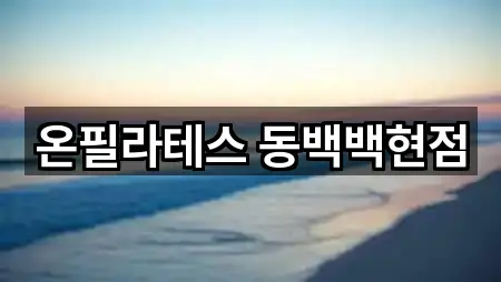 온필라테스 동백백현점