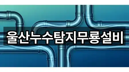 울산누수탐지무룡설비