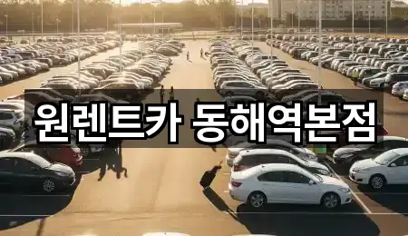 강원특별자치도 동해시 송정동 렌트카 5곳 지도 체크