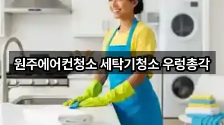 원주에어컨청소 세탁기청소 우렁총각