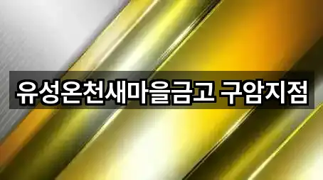 오늘 기준 유성구 구암동 대출 5곳