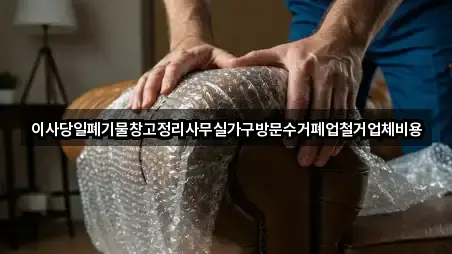 이사당일폐기물창고정리사무실가구방문수거폐업철거업체비용
