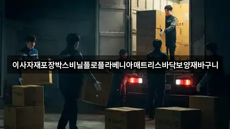 이사자재포장박스비닐플로플라베니아매트리스바닥보양재바구니