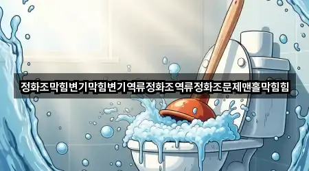 정화조막힘변기막힘변기역류정화조역류정화조문제맨홀막힘힘