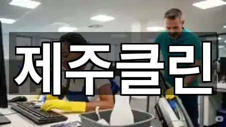 도련이동 청소업체 5곳 지도 총망라