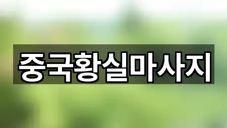 중국황실마사지