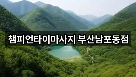 챔피언타이마사지 부산남포동점