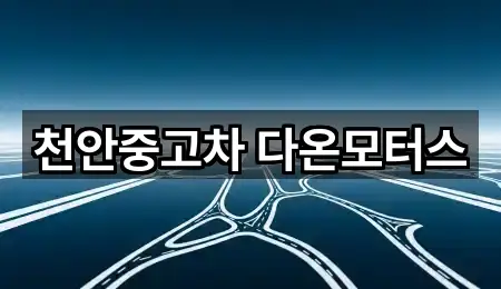 바로가기 | 천안시 구성동 중고차 5곳