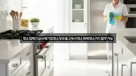 청소업체긴급쓰레기집청소및유품고독사청소화재청소카드할부가능