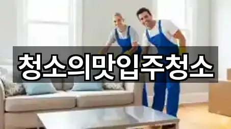 청소의맛입주청소