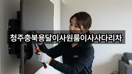 청주충북용달이사원룸이사사다리차