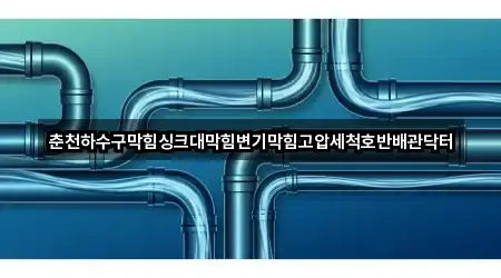 강원 춘천시 동면 변기막힘 5곳 지도 한눈정리