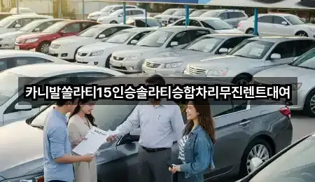 카니발쏠라티15인승솔라티승합차리무진렌트대여