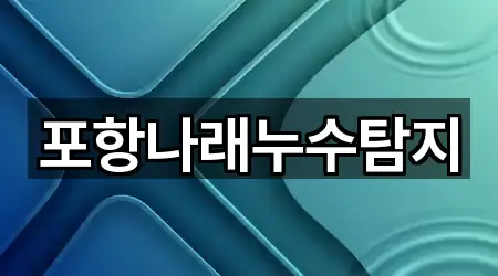 포항나래누수탐지