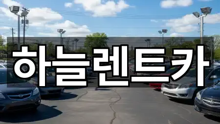 전북특별자치도 군산 옥산면 렌트카 신규/인기 5곳