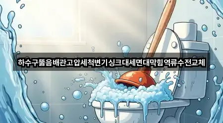 하수구뚫음배관고압세척변기싱크대세면대막힘역류수전교체