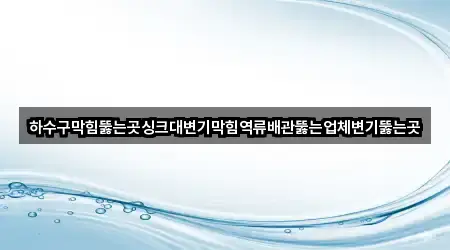 하수구막힘뚫는곳싱크대변기막힘역류배관뚫는업체변기뚫는곳