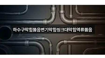 하수구막힘뚫음변기막힘씽크대막힘역류뚫음